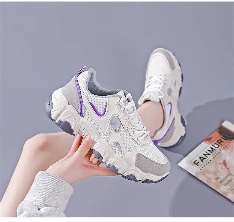 Women’s athletic mesh sneakers designed for comfort, flexibility, and durability