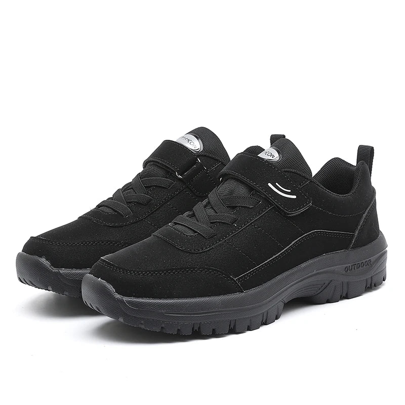 Durable men’s waterproof walking shoes with modern athletic design