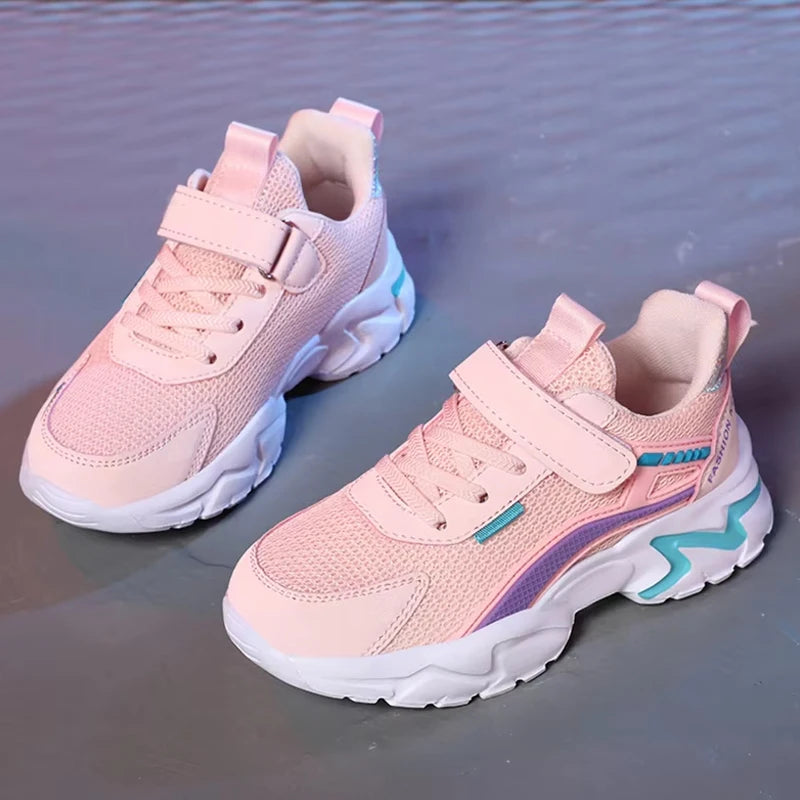 Kids casual mesh sneakers for school, play, and outdoor activities