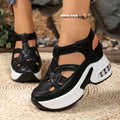 Women’s fashionable platform wedge sandals for daily and resort wear