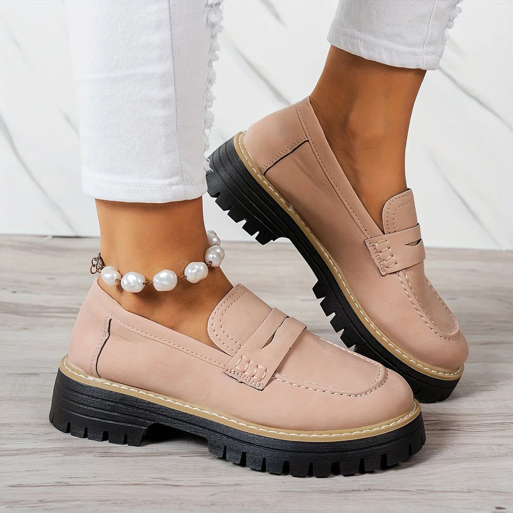 Fashion women’s retro loafers perfect for office, school, and casual outfits
