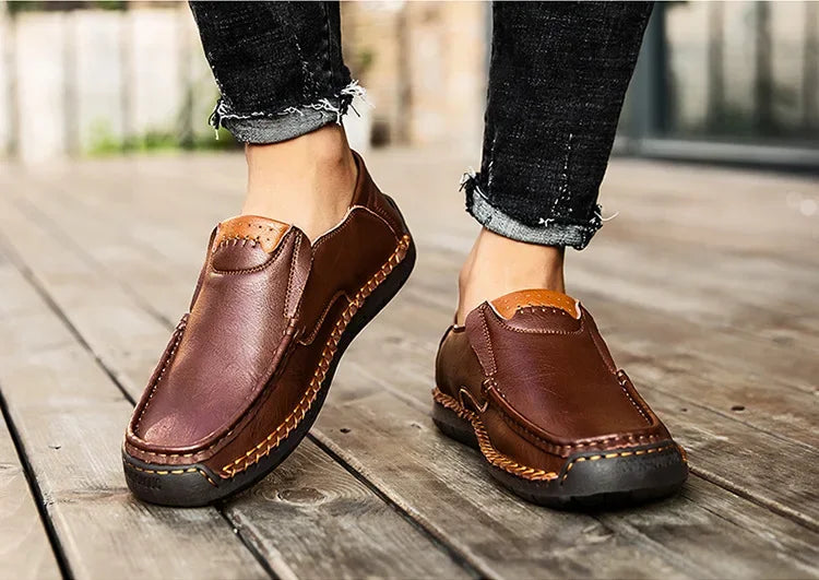Sophisticated men’s leather loafers for smart casual and formal outfits