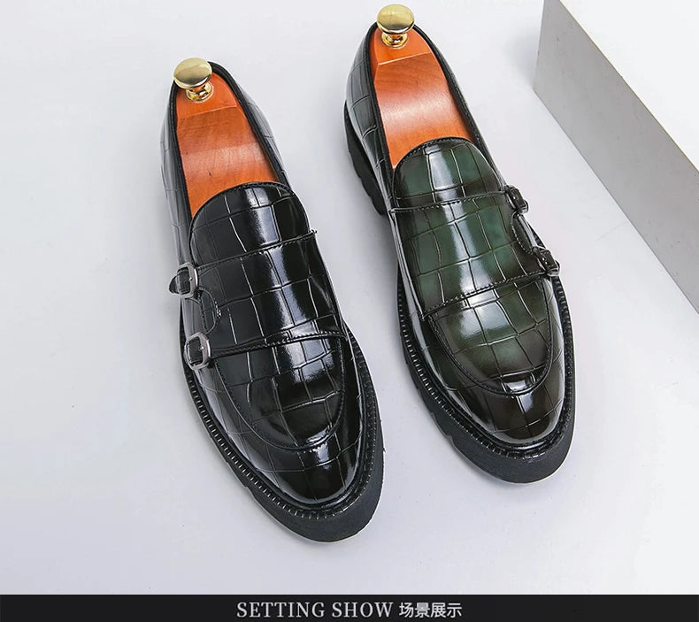 Men’s elevated loafers with platform sole for stylish urban fashion