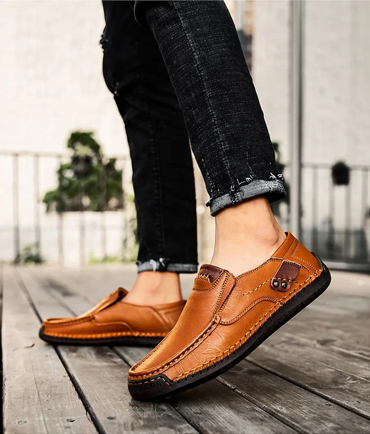 Men’s slip-on leather loafers with timeless design and premium finish