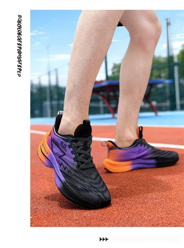 Men’s carbon running footwear designed for endurance and daily training