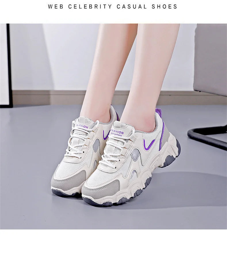Women’s mesh casual sneakers for daily walking, travel, and outdoor use