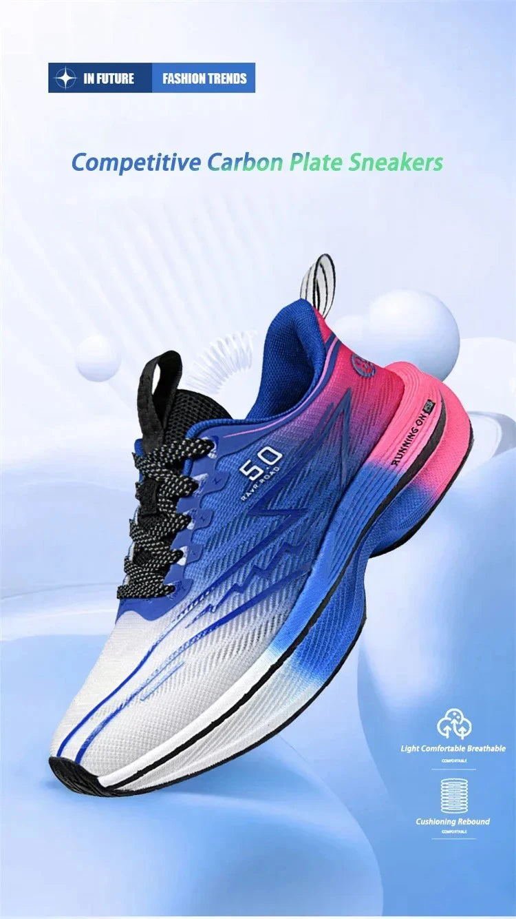 Lightweight carbon sneakers for men with responsive energy return design