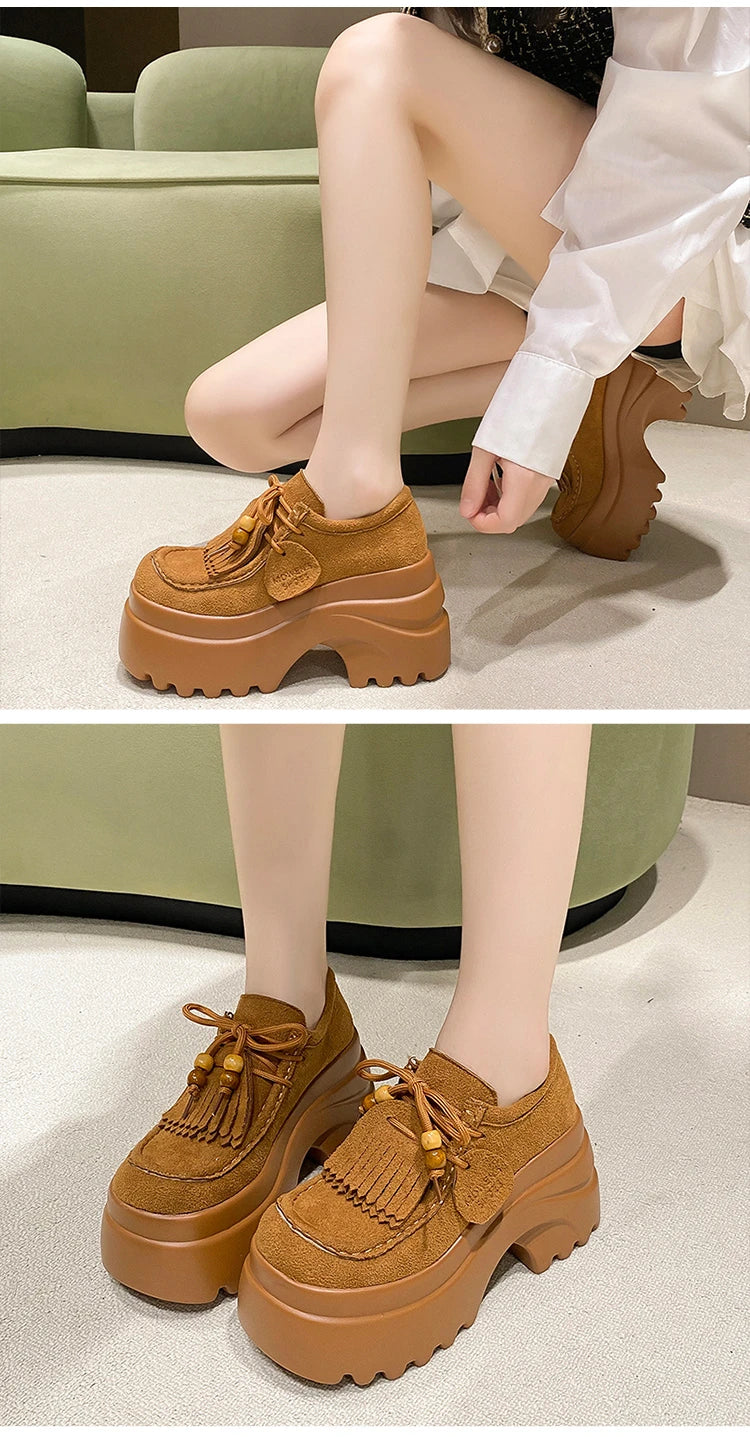 Modern women’s platform loafers with versatile smart casual appeal