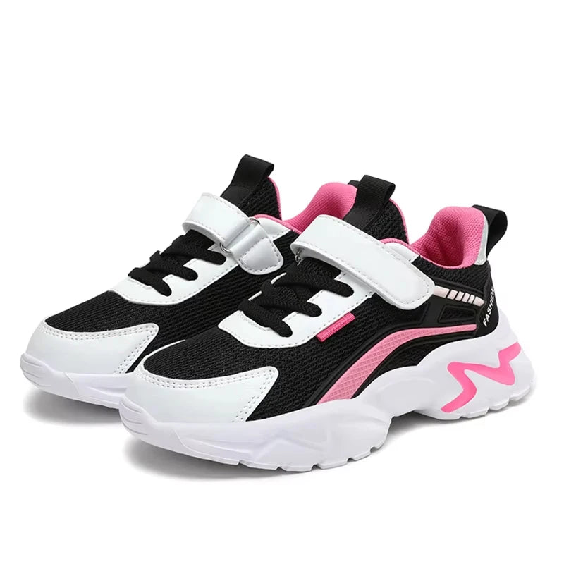 Kids everyday mesh sneakers with comfortable fit and durable construction