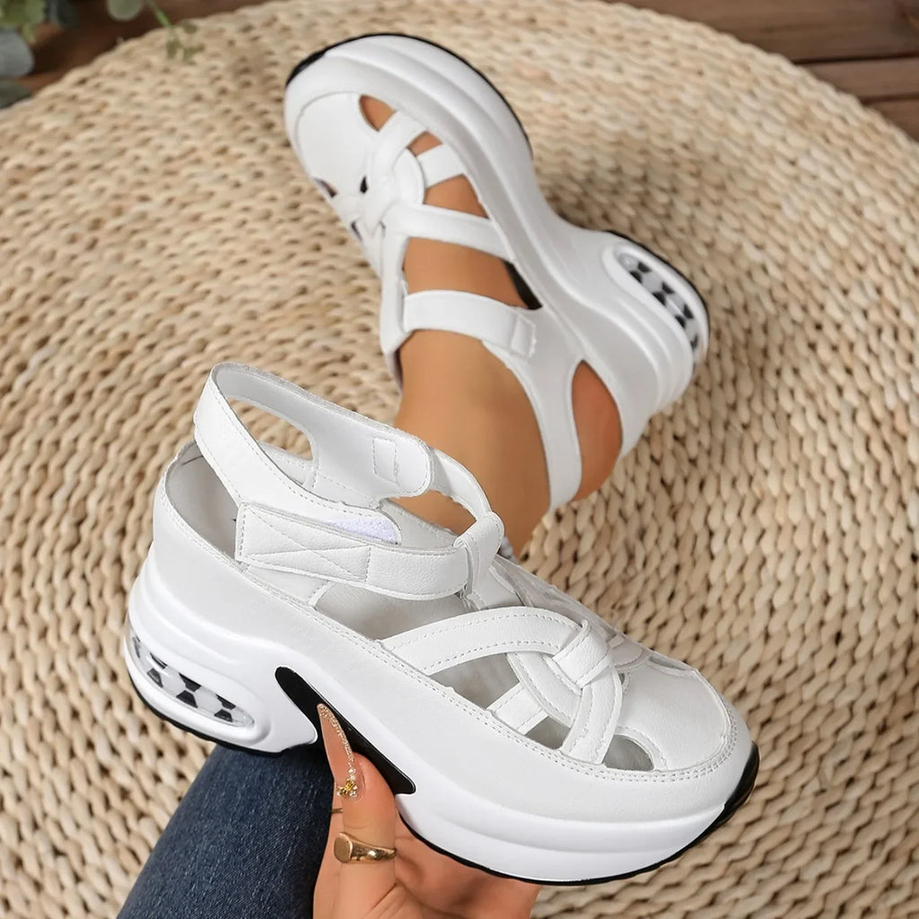 Women’s platform wedge sandals for beach walks and holiday outfits