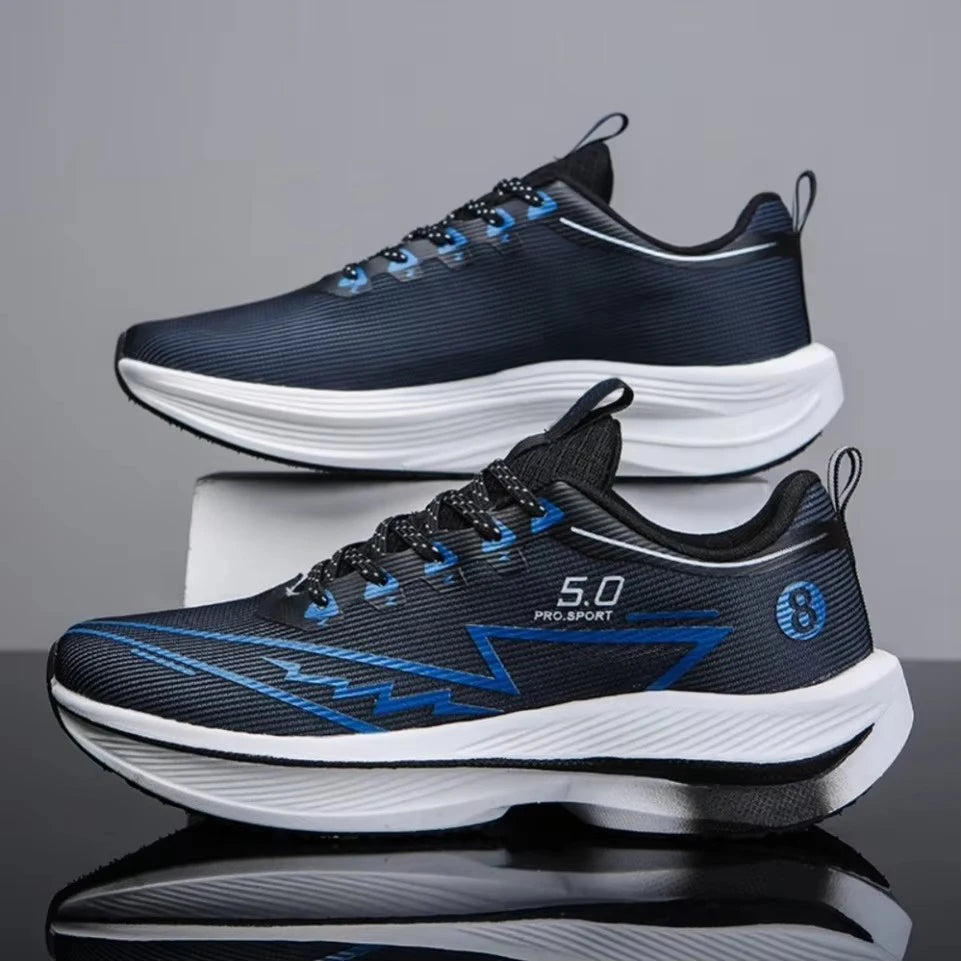 Men’s carbon running sneakers designed for long-distance training and racing