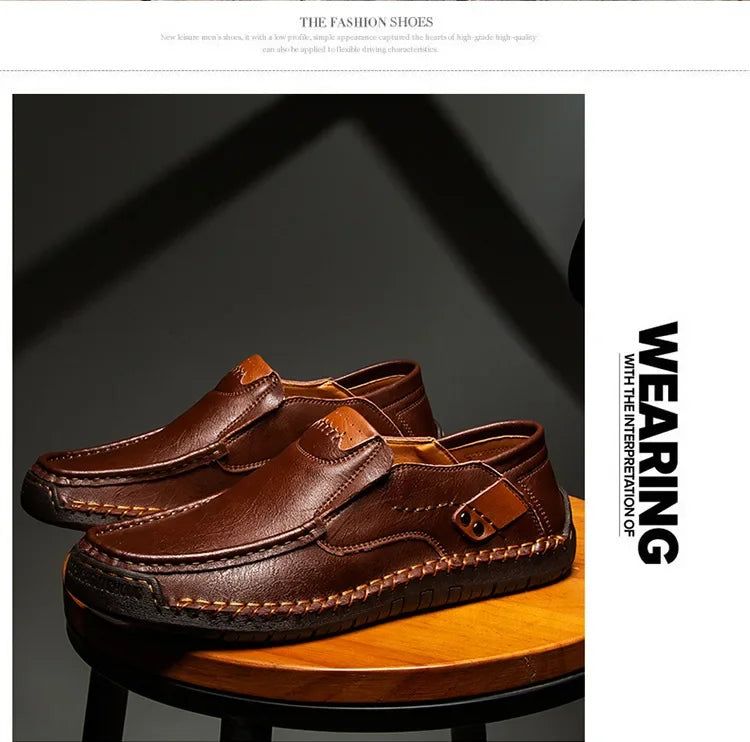 Stylish men’s loafers made from genuine leather for everyday wear