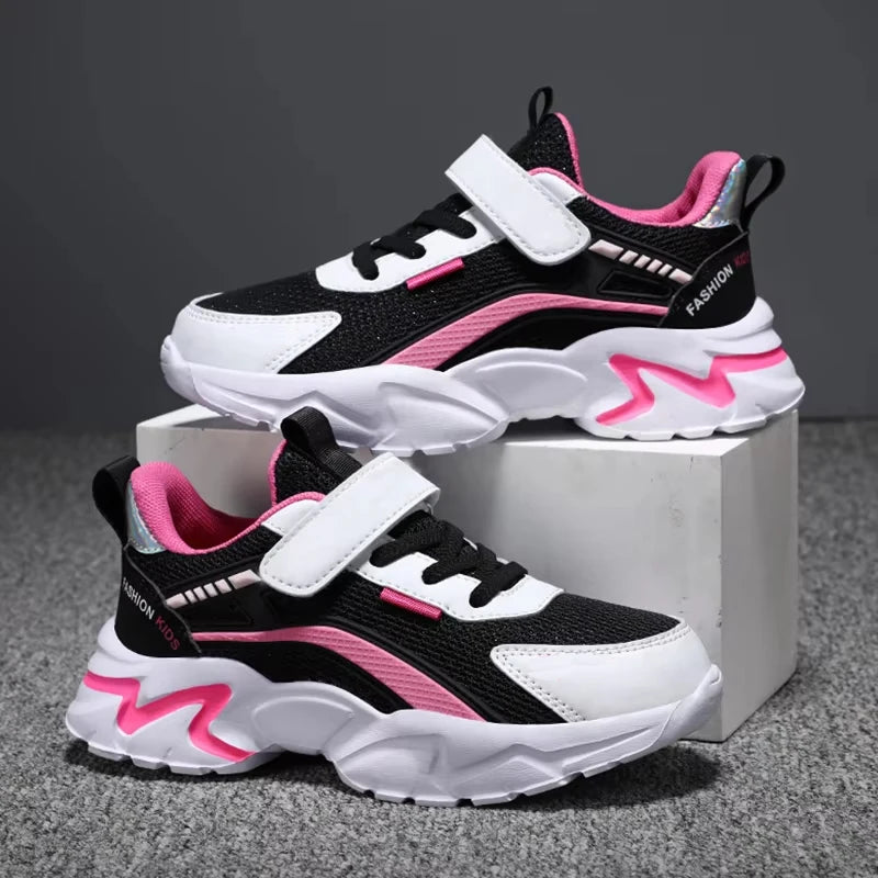 Comfortable kids mesh sneakers designed for daily walking and running