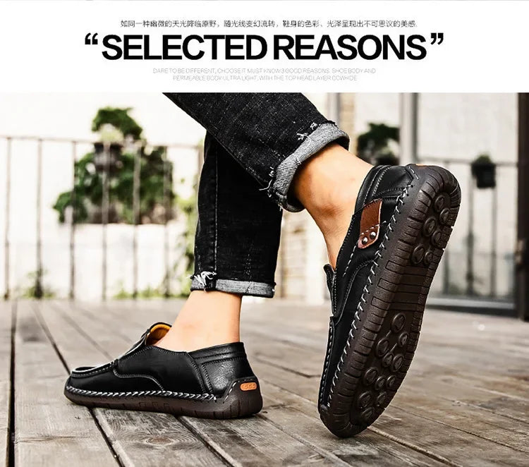 Men’s luxury leather loafers for formal occasions and office wear