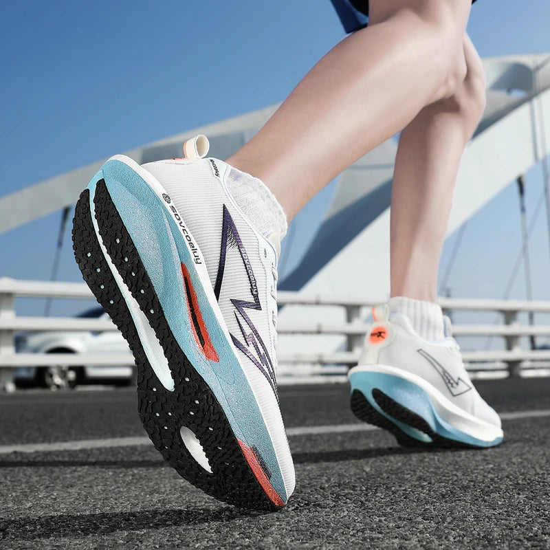 Running sneakers with breathable design and flexible performance fit
