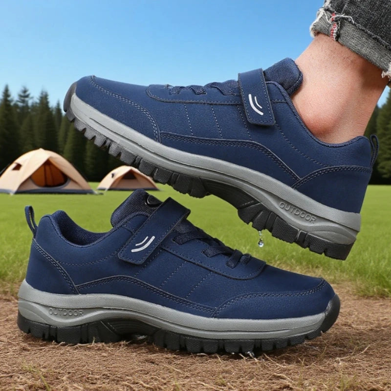 Men’s waterproof walking shoes with cushioned sole and durable grip outsole