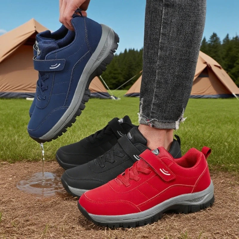 Men’s waterproof sneakers with anti-slip sole for outdoor activities and travel