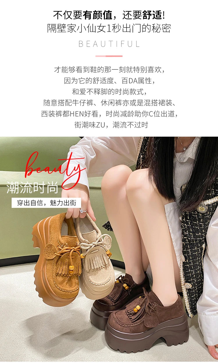 Women’s casual platform loafers perfect for office and daily wear