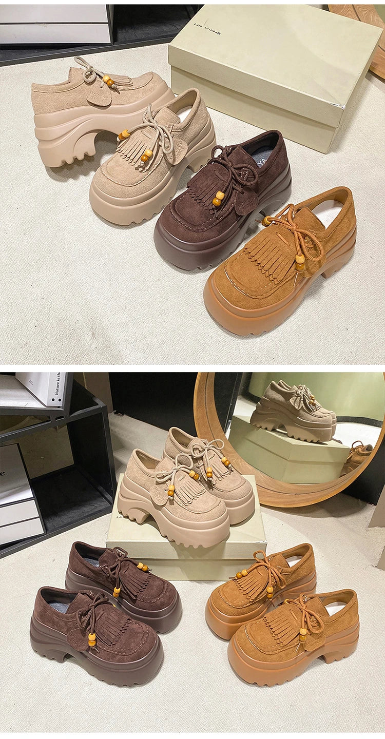 Women’s thick sole loafers for comfortable daily walking and wear