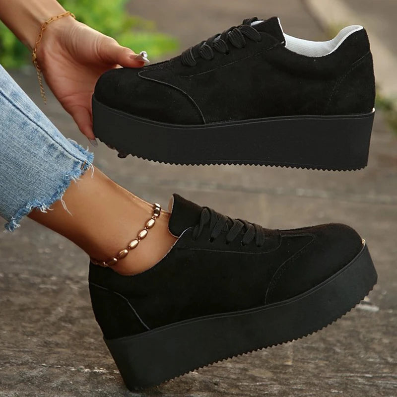 Women’s chunky platform sneakers with thick sole for trendy everyday fashion