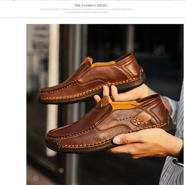 Classic leather loafers for men suitable for work and special occasions